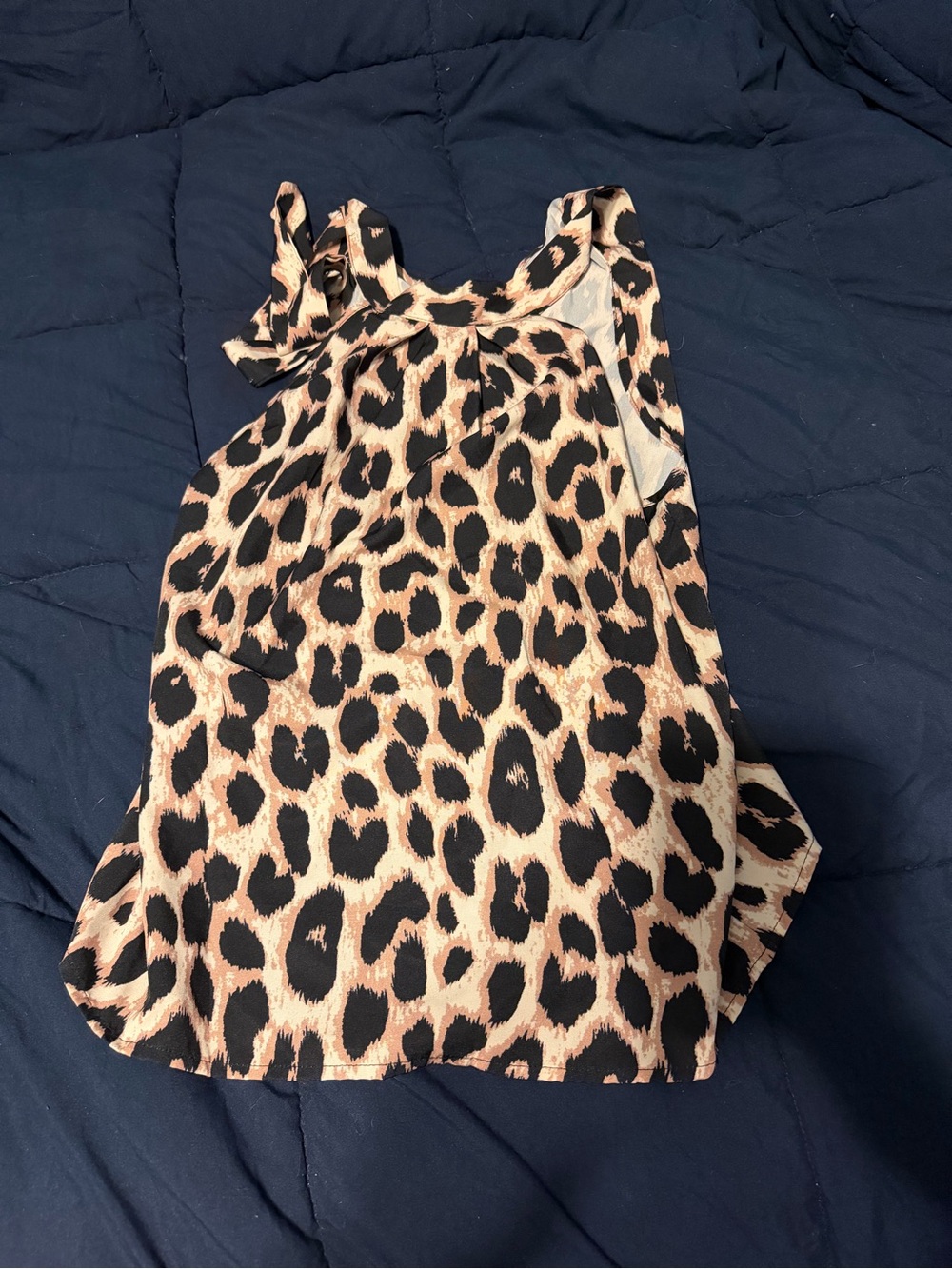 SHEIN Leopard Print Tank Top in Black and Tan